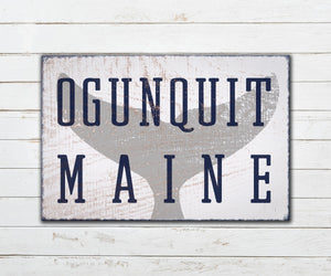 Ogunquit Maine Sign Rustic Beach Sign