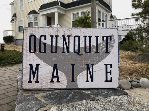 Ogunquit Maine Sign Rustic Beach Sign