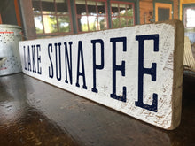 Load image into Gallery viewer, Lake Sunapee Rustic Wood Sign