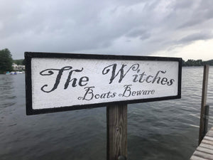 Lake Winnipesaukee Witches Sign