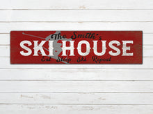 Load image into Gallery viewer, Large Custom Ski House Sign