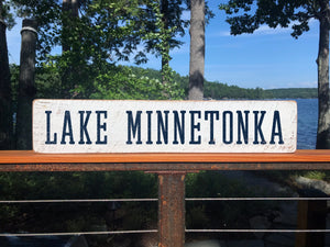 Lake Minnetonka Wood Sign, Lake House Decor, Lake Life, Minnesota Art