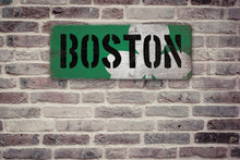 Load image into Gallery viewer, Large Boston Celtics Distressed Wood Sign