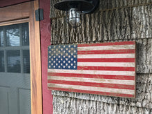 Load image into Gallery viewer, Large Rustic American Wood Flag