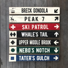 Load image into Gallery viewer, Large Ski Patrol Sign on Rustic Barnboard