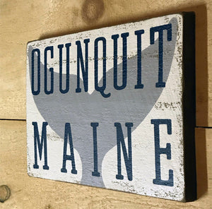 Ogunquit Maine Sign Rustic Beach Sign