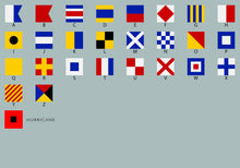 Load image into Gallery viewer, Nautical Flag Wood Signs