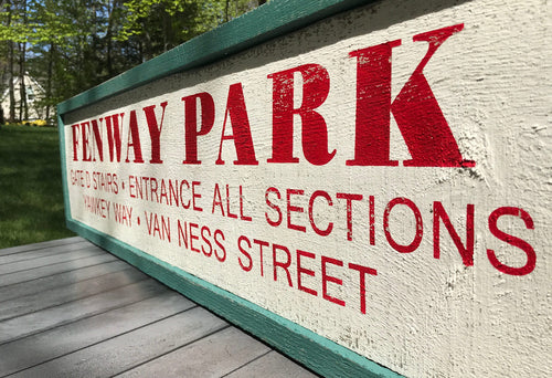 Large Fenway Park Wood Sign