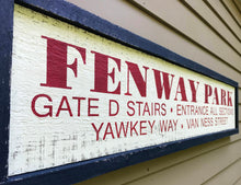 Load image into Gallery viewer, Large Fenway Park Wood Sign