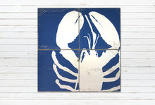 Load image into Gallery viewer, Large Lobster Wood Sign – Handcrafted Coastal Decor for Beach House &amp; Nautical Wall Art