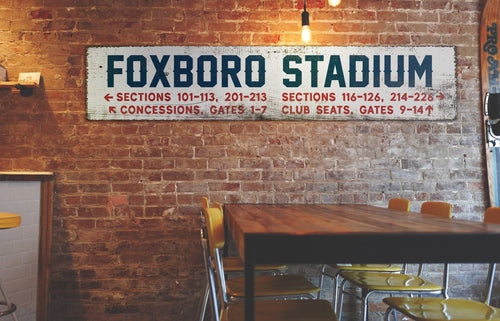 Foxboro Stadium Sign