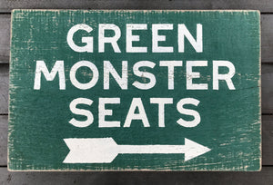 Green Monster Wood Sign, Boston Sign, Boys Room Art, Baseball Décor