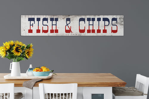 Fish and Chips Cottage Kitchen Sign