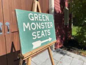 Green Monster Wood Sign, Boston Sign, Boys Room Art, Baseball Décor