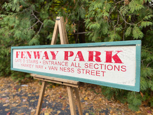 Large Fenway Park Wood Sign