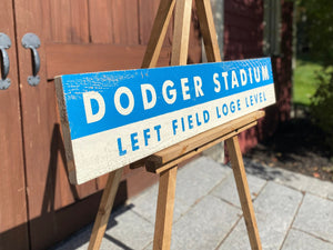 Large Dodger Stadium Wood Sign