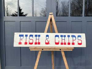 Fish and Chips Cottage Kitchen Sign