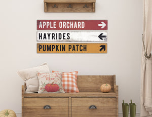 Fall Home Decor: Rustic Hand Painted Halloween Signs, Spooky Autumn Decorations, Rustic Fall Sign