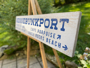 Kennebunkport Handcrafted Wood Sign - Rustic Home Décor, Personalized Wall Art, Coastal Theme, Beach House Gift, Housewarming Gift