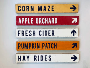 Fall Home Decor: Rustic Hand Painted Halloween Signs, Spooky Autumn Decorations, Rustic Fall Sign