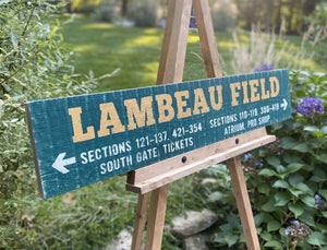 GREENBAY LAMBEAU FIELD SIGN