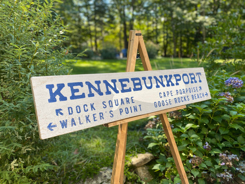 Kennebunkport Handcrafted Wood Sign - Rustic Home Décor, Personalized Wall Art, Coastal Theme, Beach House Gift, Housewarming Gift