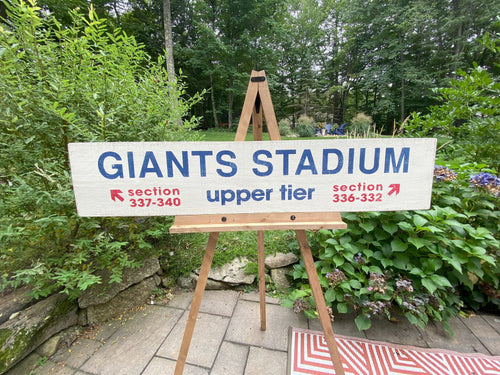 Giants Stadium Vintage Style Wood Sign