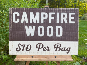 Campfire Wood Rustic Wood Sign