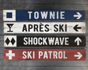 Custom Ski Trail Signs
