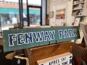 FENWAY PARK WOOD SIGN