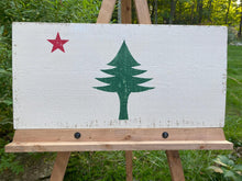 Load image into Gallery viewer, State of Maine Wood Flag