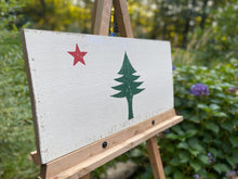 Load image into Gallery viewer, State of Maine Wood Flag