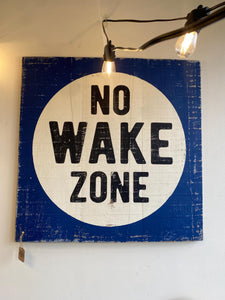 No Wake Zone Sign, Lake Sign, Boating Sign