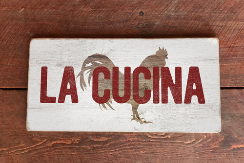 Italian Kitchen Rustic Wood Sign - Winni Made