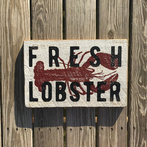 Fresh Lobster Sign - Winni Made
