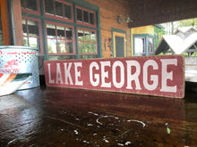 Load image into Gallery viewer, Lake George Rustic Wood Sign - Winni Made