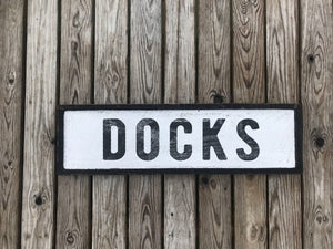 Lake House Rustic Docks Sign - Winni Made