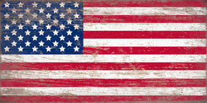 Large Rustic American Wood Flag - Winni Made