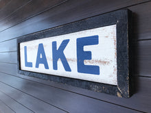 Load image into Gallery viewer, Large Rustic LakeSign - Winni Made