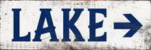 Load image into Gallery viewer, Large Rustic LakeSign - Winni Made