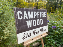 Load image into Gallery viewer, Campfire Wood Rustic Wood Sign