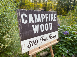 Campfire Wood Rustic Wood Sign